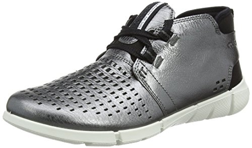 ECCO Women's Intrinsic Chukka Fashion Sneaker, Dark Shadow Metallic, 40 EU/9-9.5 M US