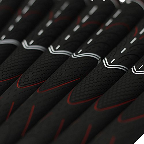 8 Majek Men's Tour Pro Black Midsize Golf Grips #TOP4
