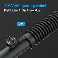 BEVA Kabelbox mit Steckdosenleiste 3680W/16A und 2M Kabel, Schwarz – Ansicht 7