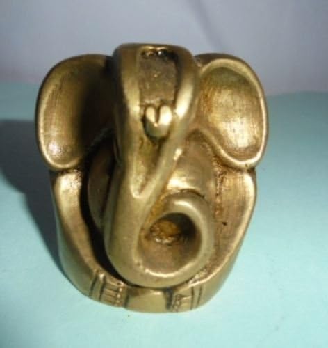 Artcollectibles India Small Brass Lord Ganesha Statue (Hindu God) for Diwali Navratri Puja Religious Ganesh Chaturthi Hindu Prayers -Diwali Gift