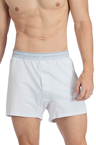 Fishers Finery Mens Relaxed Stretch Knit Boxers; Modal Cotton Microfiber Blend