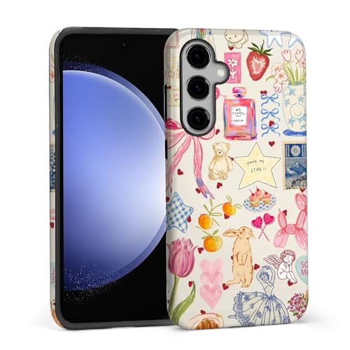 Coque Samsung S23 FE DAIZAG antichoc en patchwork mignon pour femme