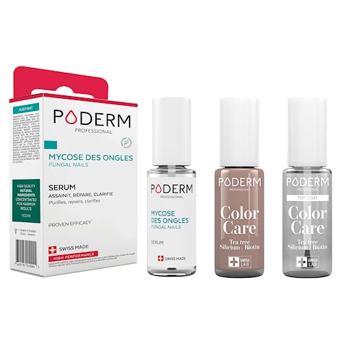 Soin purifiant ongles PODERM : formule réparatrice longue tenue