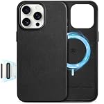 SHIELDON – SHIELDON Lederhülle für iPhone 16 Pro Max 6,9" 5G 2024, Schw