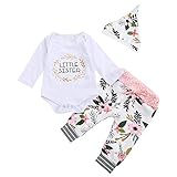 Borlai Schwester Die Kleidungsbabys Große Kleine Schwester Zusammenbringt Stellte Blumenkleidungssatz EIN, Langarm, 0-3 Monate: Little Sister [CN 70]