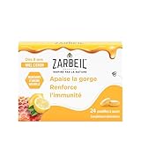 Zarbeil - Pastilles Gorge & Immunité Miel Citron (boîte de 24 pastilles) – Complément alimentaire aux ingrédients naturels pour apaiser la gorge – Pastilles à sucer pour renforcer l'immunité dès 8 ans
