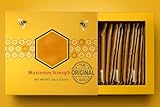 Natural Unflitered Honey Sachets Enriched with Natural Jelly Large Gold Box with 20g Sachets 12 count | Miel para hombre y mujers natural