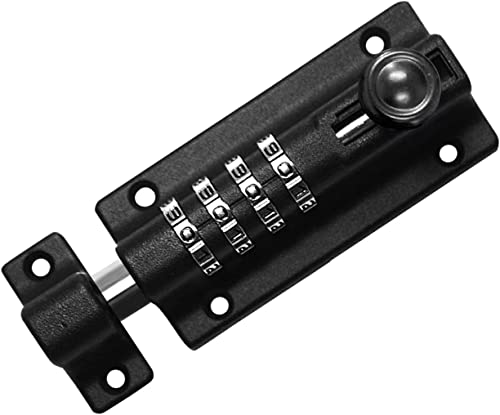 Moraillon de serrure de porte à boulon coulissant à code 4 chiffres - 2
