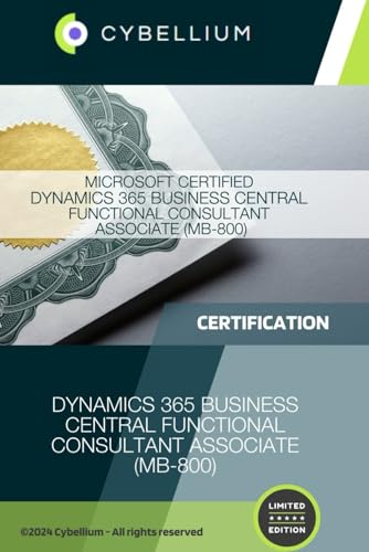 Microsoft Certified Dynamics 365 Business Central Functional Consultant Associate (MB-800)