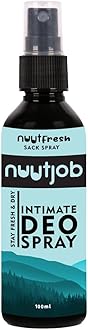 NuutFresh Intimate Deo Spray for Men (100ml) | Anti-Itch Sack Spray with Tea Tree, Witch Hazel & Green Tea | Alcohol & Paraben Free | Controls Sweat & Odour