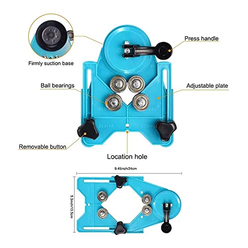 gatenzoeker 17 Delige Gatenzaag Set Verstelbare Diamant Bits Tegel Glas Bits Gids Armaturen Armaturen Locators Opening… - Afbeelding 5