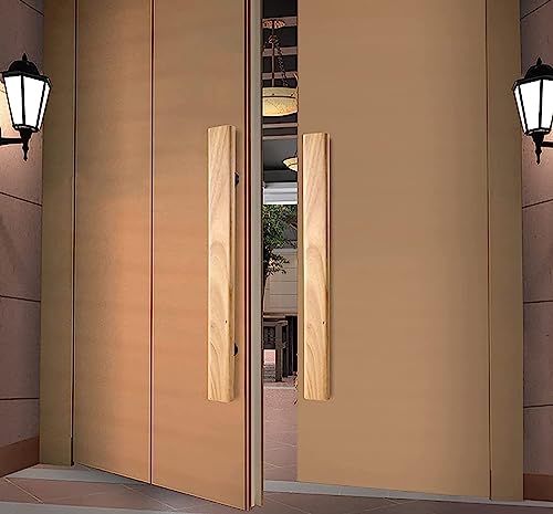 Poignée de porte push-pull en H de 40 à 119 cm avec matériel de fixation complet