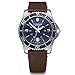 Produktbild Victorinox Herren-Uhr Maverick, Herren-Armbanduhr, analog, Quarz, Wasserdicht bis 100 m, Gehäuse-Ø 43 mm, Armband 22 mm, 93 g, Blau/Braun