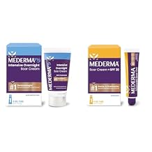 Mederma PM Intensive Overnight Scar Cream, Works with Skins Nighttime Regenerative Activity & Scar Cream Plus SPF 30, Sunscreen, Protects from Sun Damage, Reduces the Appearance of Scars