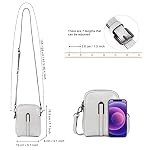 HUA ANGEL Handy Umhängetasche mit Geldbörse Damen Leder modern Crossbody Handy Tasche Umhänge Mädchen kleine Handtasche Damen mit Langem Riemen für Sportlich Reisen Dating Arbeit – Bild 4