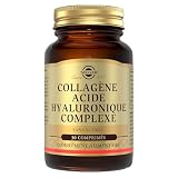 Solgar Collagène Acide Hyaluronique Complexe   Beauté de la peau   Rides et ridules   Avec Vitamine C et Chondroïtine   Complément Alimentaire   Flacon de 30 comprimés