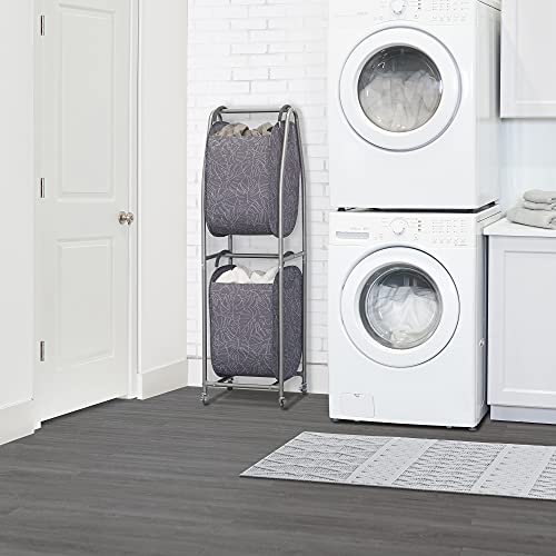 2 Tier Laundry Sorter By Neatfreak! - Laundry Hamper With Wheels & 2 X Laundry Basket Tote Bags For Dirty Clothes, Towels, Blankets, Bathroom Storage & Laundry Room Organization #TOP1