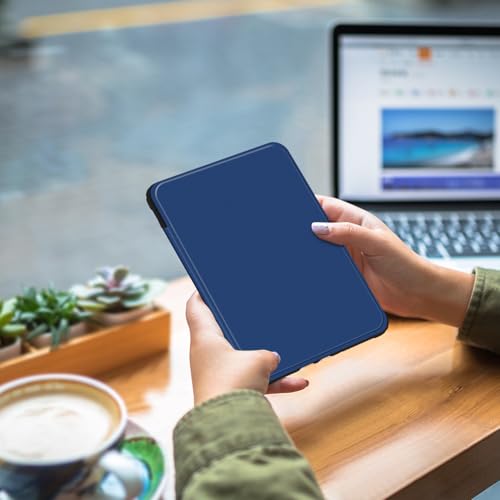 Image of YKindle Paperwhite Case 12th Generation 2024 - Slim Lightweight 7 Inch Book Cover with Auto Sleep /Wake | Protective Folio for Kindle Paperwhite 12th Gen,Dark Blue