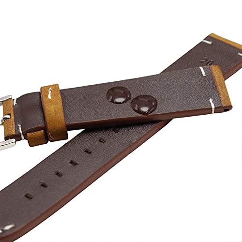Bracelet montre cuir véritable hypoallergénique boucle acier 22mm