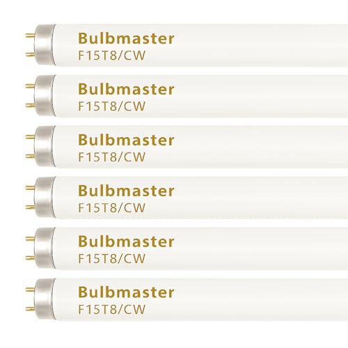 F15T8 Fluorescent Light Bulbs - F15 T8 15W 4100K 18 Light Bulb Cool White 18 Linear T8 650 Lumens - 15 watts 18 Inch Fluorescent Light Bulb - Pack of 6