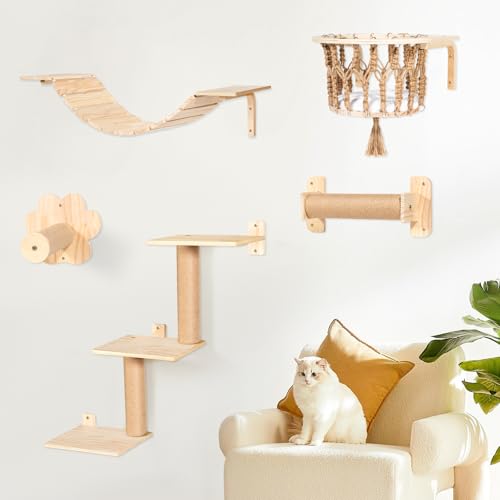 TAKEKIT Cat Wall Shelves and Perches