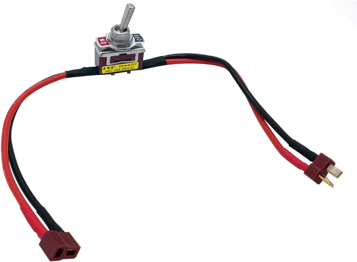 Large Current On-Off Electric Power Switch with T Plug for RC Model Airplane Drone Car ESC Battery