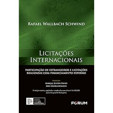 Capa do livro Licitações Internacionais: participação de estrangeiros e licitações realizadas com financiamento externo