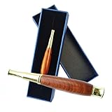 3.7 inches, Big Belly Rosewood Cigarette holder, Portable And Detachable, A Beautiful Gift for Holidays And Weddings (Peach wood color)