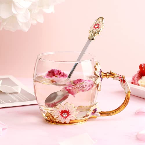 Wisolt Flower Tea Cup Personalised Gifts for Women Glass Coffee Cup Mug Birthday Gifts for Her Mum Teacher Friends Anniversary Valentines Christmas Mother's Day Gifts steampunk buy now online Wisolt Flower Tea Cup Personalised Gifts for Women Glass Coffee Cup Mug Birthday Gifts for Her Mum Teacher Friends Anniversary Valentines Christmas Mother's Day Gifts steampunk buy now online