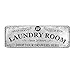 Laundry Room Runner Rug Modern Polyester Non Skid Machine Washable Area Rugs Home Decor for Kitchen, Bath, Living Room 72x24in