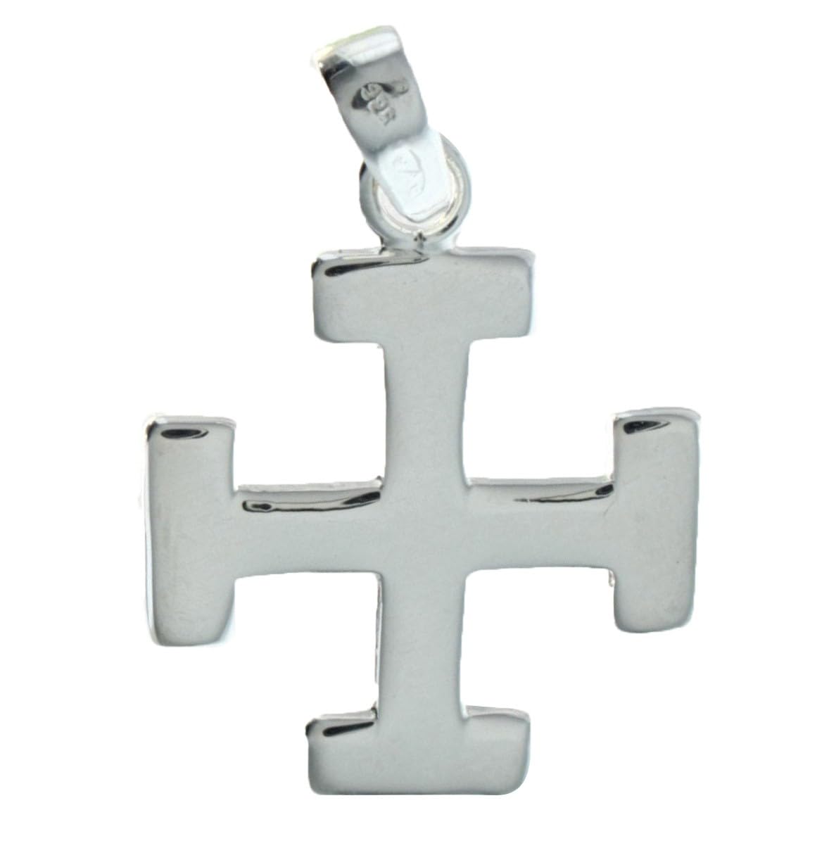 Palais du Rosaire Pendentif Croix Scout en Argent - Cadeaux religieux - Médaille et croix Argent - Culte Chrétien en Argent