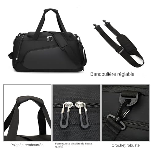 Bolsa de deporte impermeable que soluciona el desorden de ropa sucia en el gimnasio 7