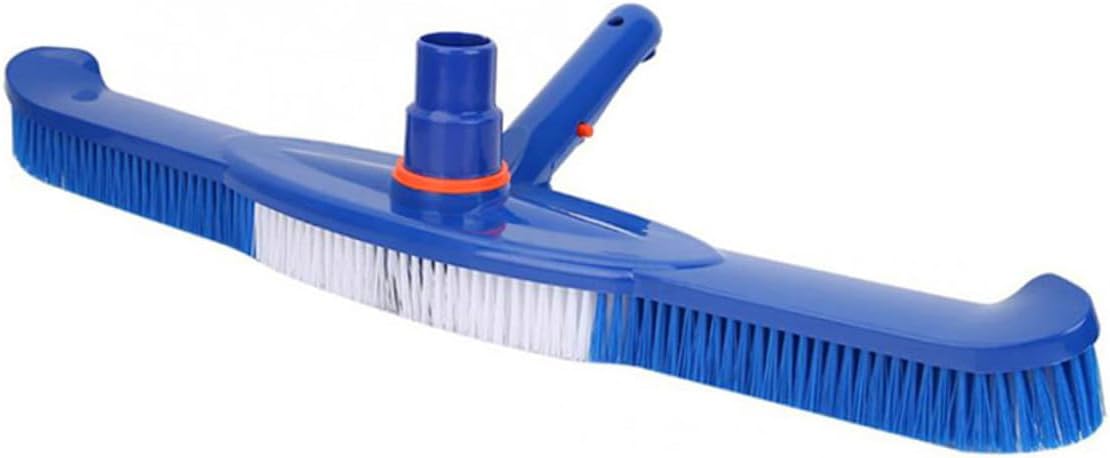 20 Inch Swimming Pool Brush with Plastic Bristles Heavy Duty Cleaner Brush for Vinyl Pools Wall and Floor Cleaning Tool