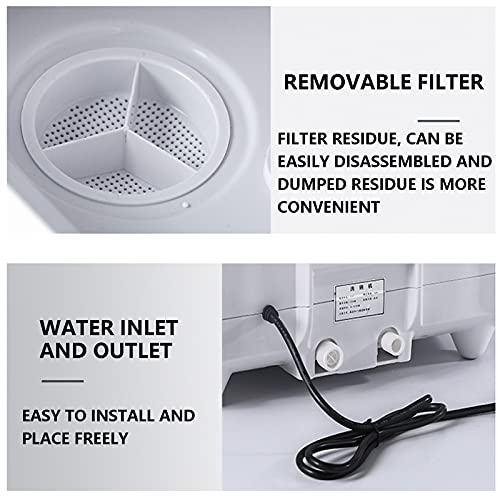 Lave-vaisselle portable pour manque de place et vaisselle à la main 5 programmes blanc - 4