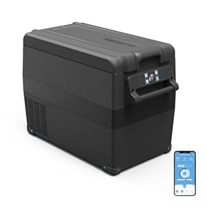 Alpicool NCF45 40L Kompressor Kühlbox 12V tragbarer Mini-Kühlschrank elektrische Gefrierbox klein Gefrierschrank für Auto camping, Lkw, Boot, -20℃ bis 20℃(Schwarz)