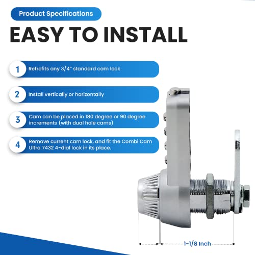 Combi-Cam Ultra Lock Cylinder #TOP2