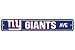 NFL New York Giants Plastic Street Sign