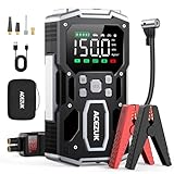 ジャンプスターター 一台四役 エアコンプレッサー搭載 26800mah 5000A 車用ジャンプスターター 電動空気入れ (すべてのガソリン車・8Lディーゼル車対応) 12V 車用エンジンスターター M03 US本