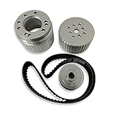 DEMOTOR PERFORMANCE Aluminum Gilmer Belt Drive Pulley Kit for SBF 289 302 351W, Ford