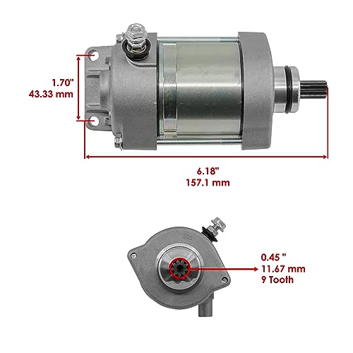 Caltric Starter Motor compatible con Yamaha YZF-R1 YFZR1 2007-2008 / 4C8-81890-01-00 miniatura 2