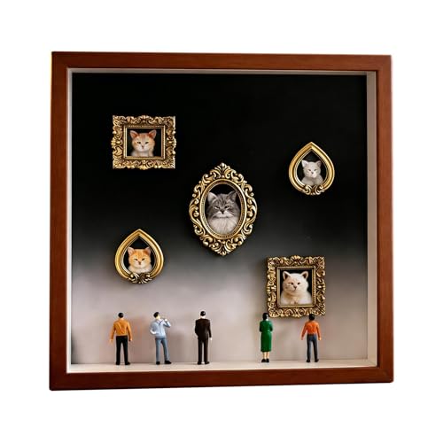 Coffret de présentation de souvenirs haut de gamme avec Memory Box dorée