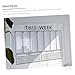 NUOBESTY 1set Wall-Mounted Acrylic Message Board Transparent Memo Board for Home Office and School Erasable Planning for and Quick Updates Hanging Design