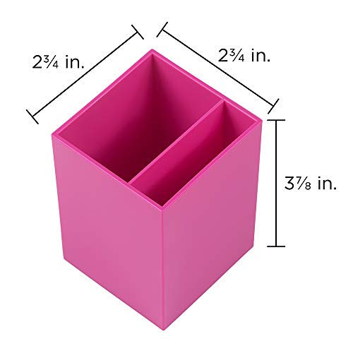 JAM Paper Portapenne in plastica, fucsia rosa