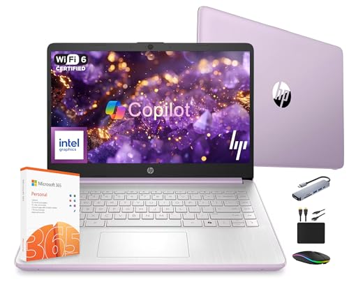 HP 14 Laptop Computer 2025 Ultra Light, AI Copilot Student Busine...