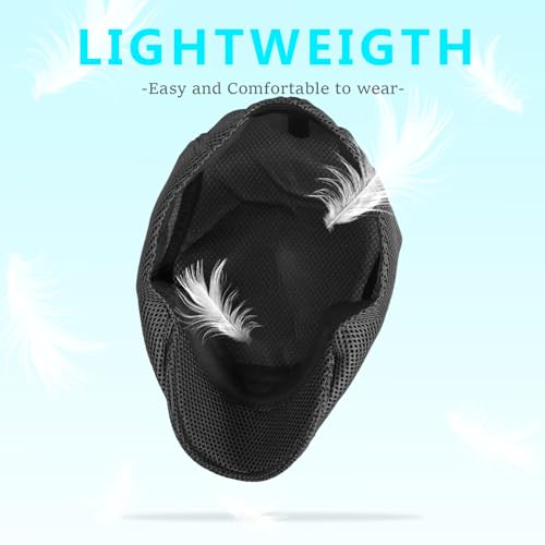 Image of meioro Men's Mesh Flat Cap Summer Breathable Newsboy Hats Beret Ivy Cap Gatsby Irish Cabbie Driving Hat Full Head Wrap