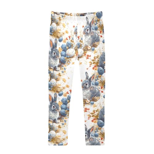 Blue Rabbit Egg Girls Leggings Athletic Pants Tights Stretch Bottom