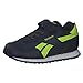 Reebok Royal Cljog 3 1V, Chaussures de Running, Vector Navy/Vector Navy/Acid Yellow, 39 EU
