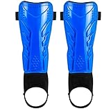 Leg Adult Guards with Eva Padding and Pp Shell, 1 Pair Football Shin Guards with Ankle Protective, Sports Calf Support Gear Protective, Soccer Adjustable Equipment for Women Men