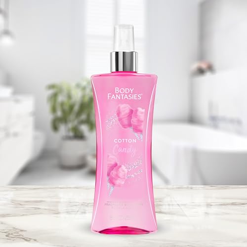 Image of Body Fantasies Signature Fragrance Body Spray, Cotton Candy, 8 Fluid Ounce (Pack of 2)