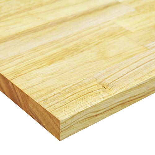 BenchPro Floating Shelf Wall Mounted Solid Butcherblock Shelf 12" Depth x 36" Length x 1" Thick Highest Grade Lumber - No Knots or Back Areas